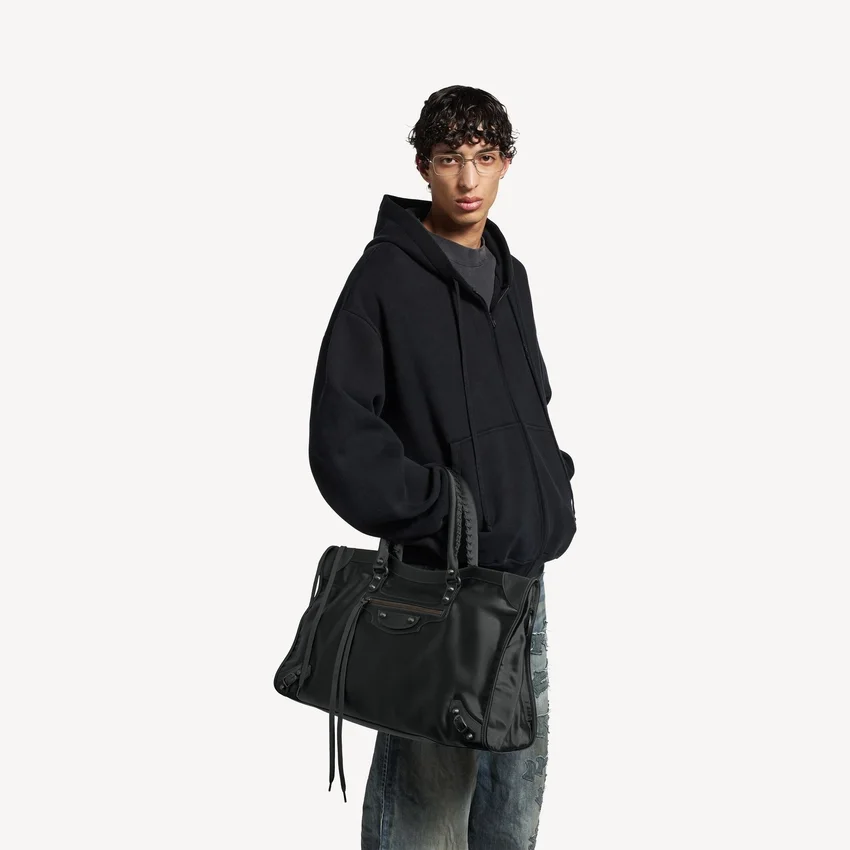Herren-Tasche „Le City“ groß in Schwarz Herren-Tasche „Le City“ groß in Schwarz
