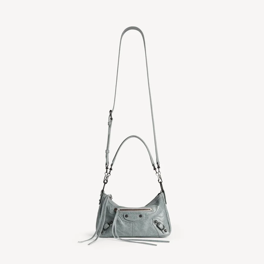 Herren-Tasche „Le City Moto“ klein in Blaugrau Herren-Tasche „Le City Moto“ klein in Blaugrau