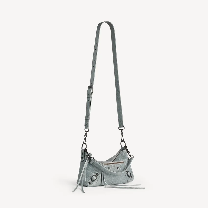 Herren-Tasche „Le City Moto“ klein in Blaugrau Herren-Tasche „Le City Moto“ klein in Blaugrau