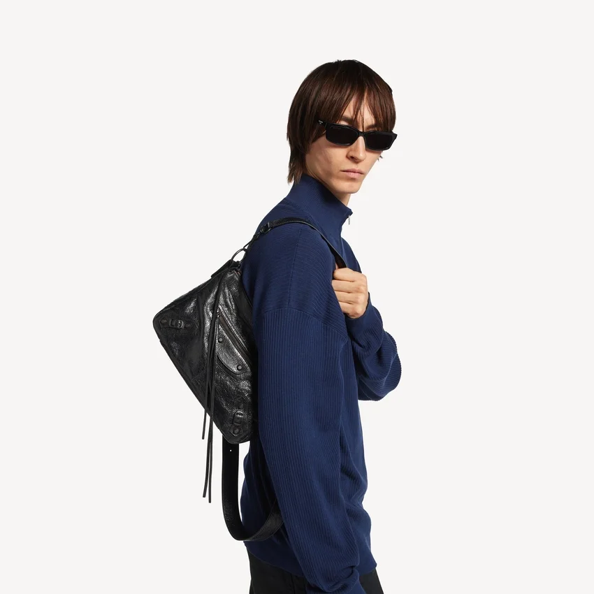 Herren-Tasche „Le City Moto Small“ in Schwarz Herren-Tasche „Le City Moto Small“ in Schwarz