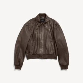 Herren-Taxi-Jacke in Dunkelbraun