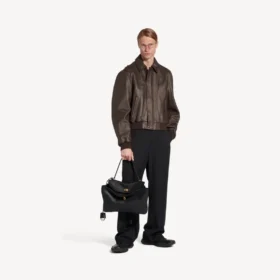 Herren-Taxi-Jacke in Dunkelbraun