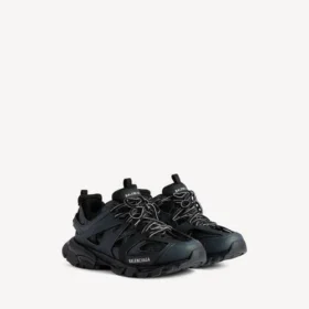 Herren-Track-Sneaker in Schwarz