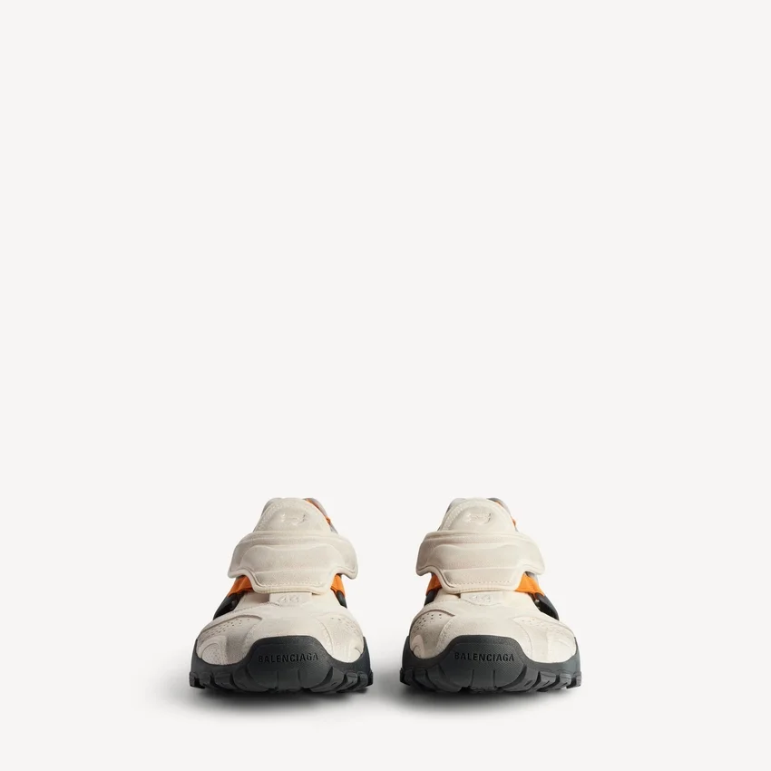 Herren-Wandersandale als Sneaker in Grau/Beige/Orange/Schwarz Herren-Wandersandale als Sneaker in Grau/Beige/Orange/Schwarz