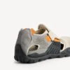 Herren-Wandersandale als Sneaker in Grau/Beige/Orange/Schwarz Herren-Wandersandale als Sneaker in Grau/Beige/Orange/Schwarz