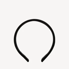 Holli-Flachstirnband für Damen in Schwarz/Glänzendem Silber