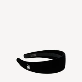 Holli-Flachstirnband für Damen in Schwarz/Glänzendem Silber
