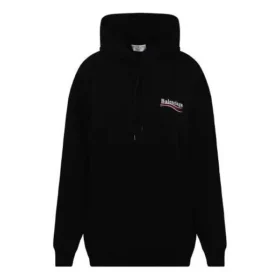 Hoodie „Black“ mit Motiv der Political Campaign, mittlere Passform 578135TKVI91070