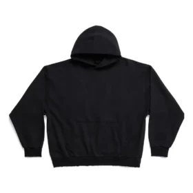 Hoodie in mittlerer Passform „Black Faded“ 742603TOVF39034