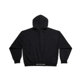 Hoodie in mittlerer Passform „Black Faded“ 742603TOVF39034