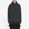 Hoodie mit gesticktem Logo „Black“ 578135TLVB81146