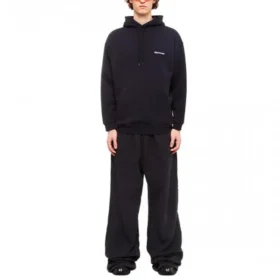 Hoodie mit gesticktem Logo „Navy“ 570811TKVB53967