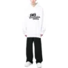 Hoodie mit handgezeichnetem BB Icon, Large-Fit „Weiß“ 620973TNVQ19040