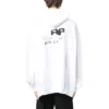Hoodie mit handgezeichnetem BB Icon, Large-Fit „Weiß“ 620973TNVQ19040