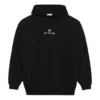 Hoodie mit langen Ärmeln und Alphabet-Aufdruck, schwarz 578135TJVE11034