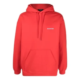 Hoodie mit Logo auf dem Rücken, Regular Fit „Bright Red“ 600583TMVF53168