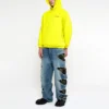 Hoodie mit Logo in mittlerer Passform „Yellow“ 600583TIV847440