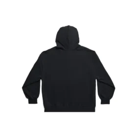 Hoodie mit Reißverschluss und Außenschlaufen, schmale Passform „Black Faded“ 744454TOVF51055