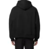 Hoodie mit Reißverschluss und gesticktem Logo „Schwarz“ 674719TLVH81070