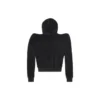 Hoodie mit Rundhalsausschnitt und Reißverschluss „Black“ 767880TNV611000