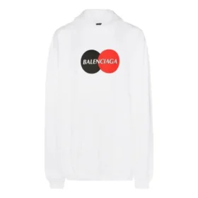 Hoodie mit Uniform-Logo-Print „Weiß“ 620973TIV809000