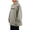 Hoodie mit verschwommenem Logo im Distress-Look „Grey“ 661711TKVD68174