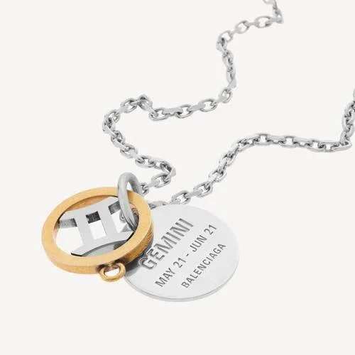 Horoskop-Halskette „Zwillinge“ in Gold/Silber Horoskop-Halskette „Zwillinge“ in Gold/Silber
