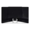 Hourglass Velvet Jersey Geldbörse an Kette „Schwarz“ 6560502AAPT1000