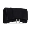 Hourglass Velvet Jersey Geldbörse an Kette „Schwarz“ 6560502AAPT1000