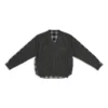 Hybrid-Shirt mit V-Ausschnitt „Anthrazit Schwarz Weiß“ 704271T41301163