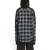 Hybrid-Shirt mit V-Ausschnitt „Anthrazit Schwarz Weiß“ 704271T41301163