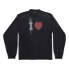 I Love Langarm-T-Shirt, Medium Fit „Black“ 744449TOVH39034