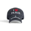 I Love Paris Balenciaga-Kappe „Schwarz“ 811743410B21002