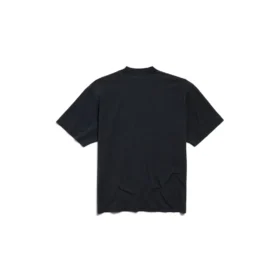 I Love Paris & Balenciaga T-Shirt, Medium Fit „Black Faded“ 764235TRVU91041