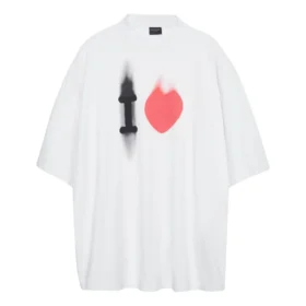 I Love T-Shirt Large Fit „Weiß“ 744439TOVH39081