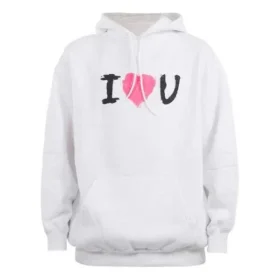 „I Love U“-Hoodie „Weiß“ 570811TJVL69040