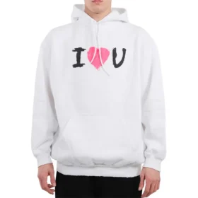 „I Love U“-Hoodie „Weiß“ 570811TJVL69040