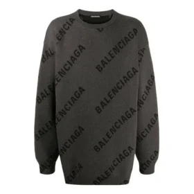 Intarsia-Strickpullover mit Logo „Grey“ 625970T31781262