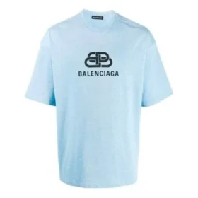 Interlocked BB Regular Fit T-Shirt „Light Blue“ 578139TGV755840