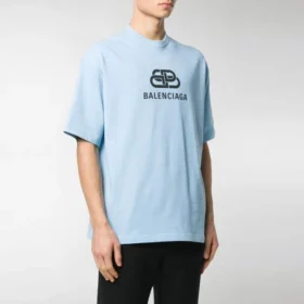 Interlocked BB Regular Fit T-Shirt „Light Blue“ 578139TGV755840