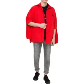 Jacke mit doppeltem Reißverschluss und Ärmeln „Red“ 602278TG0116010