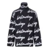 Jersey-Pullover mit Rollkragen und Scribble-Logo „Schwarz“ 625927T31801070