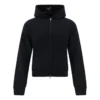 Kapuzen-Hoodie mit Reißverschluss „Black“ 790382TQVN91000