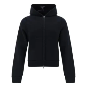 Kapuzen-Hoodie mit Reißverschluss „Black“ 790382TQVN91000