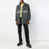 Karierte Nylon-Track-Jacke „Black“ 571439TEM181070
