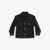 Kinder – Balenciaga Oversize-Jacke in Schwarz, verwaschen Kinder – Balenciaga Oversize-Jacke in Schwarz, verwaschen