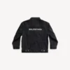 Kinder – Balenciaga Oversize-Jacke in Schwarz, verwaschen Kinder – Balenciaga Oversize-Jacke in Schwarz, verwaschen