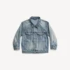 Kinder – Oversize-Jacke im Stil einer Political Campaign in Hellblau