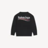 Kinder – Sweatshirt mit Motiv der Political Campaign in Schwarz Kinder – Sweatshirt mit Motiv der Political Campaign in Schwarz