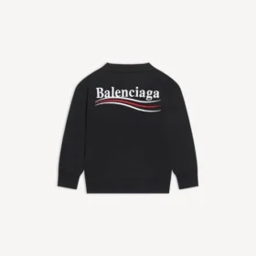 Kinder – Sweatshirt mit Motiv der Political Campaign in Schwarz